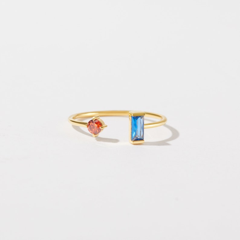Duo Birthstone Ring