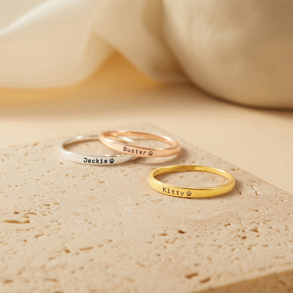 Personalized Pet Name Ring