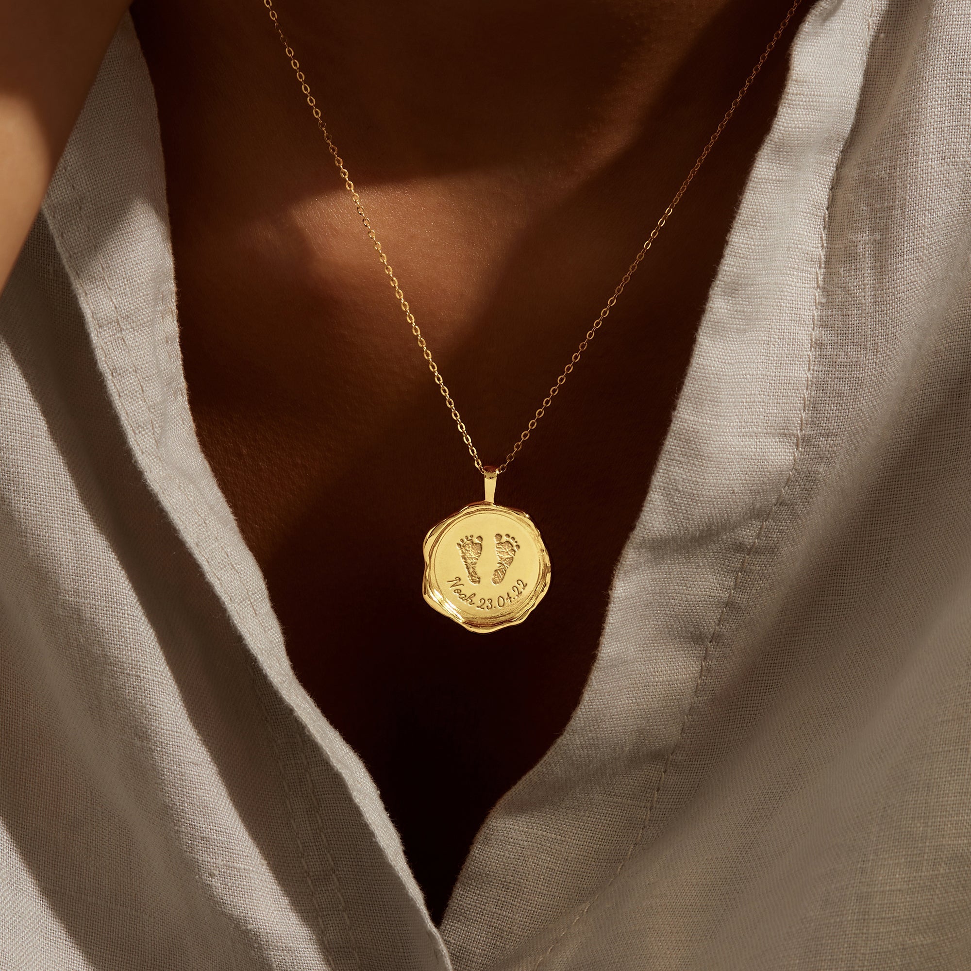 Baby Footprint Necklace