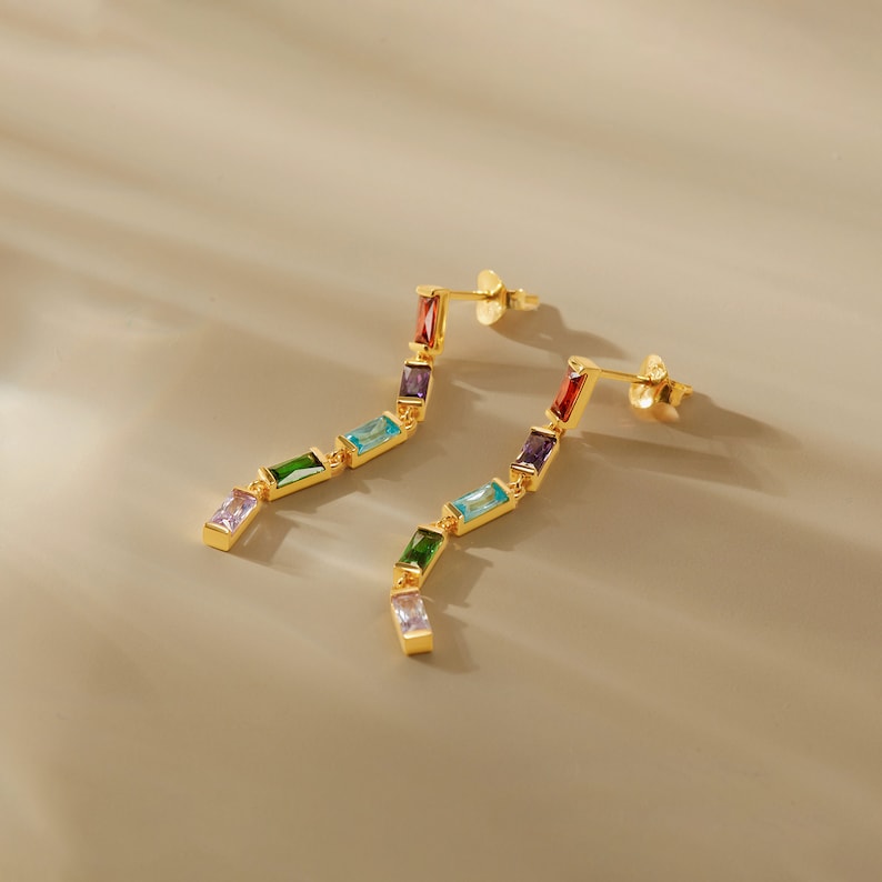 Mother's Earrings With Birthstones