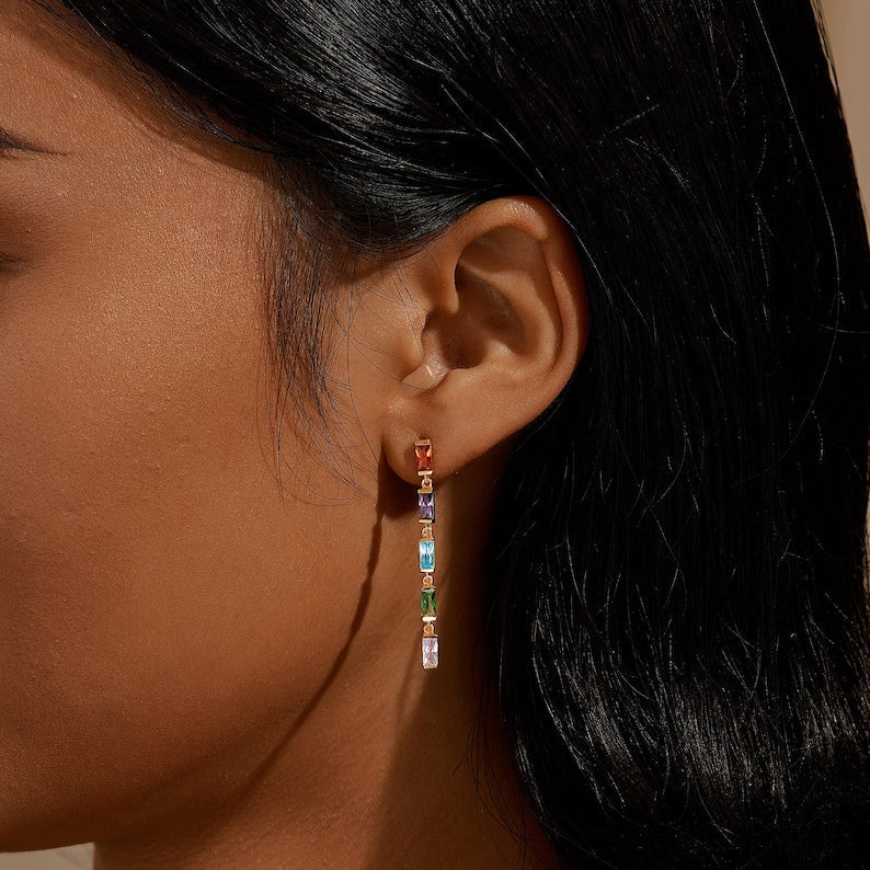 Mother's Earrings With Birthstones