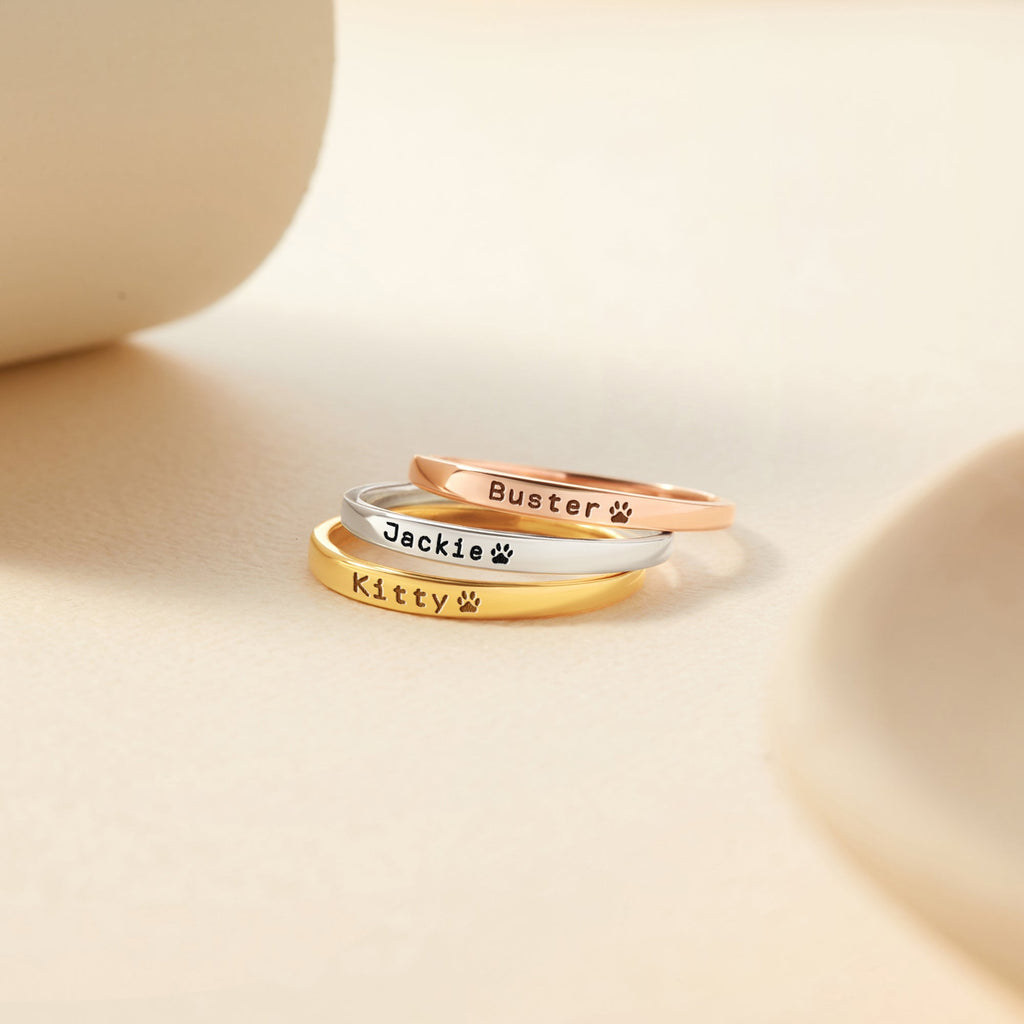 Personalized Pet Name Ring