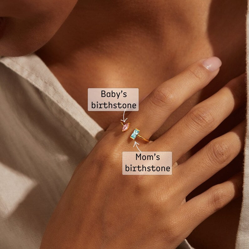 Birthstone Ring For New Mom