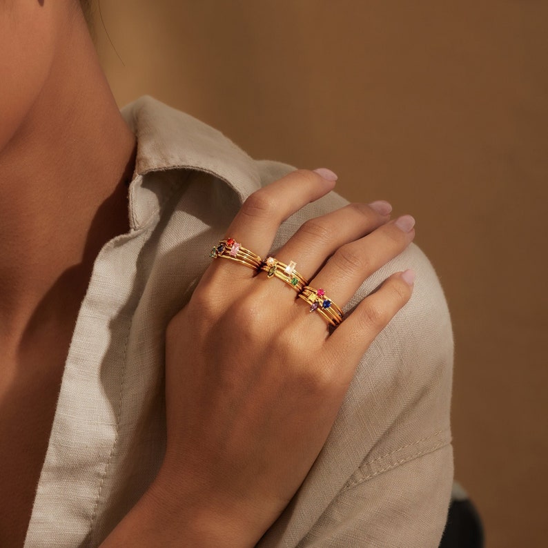 Stackable Birthstone Ring