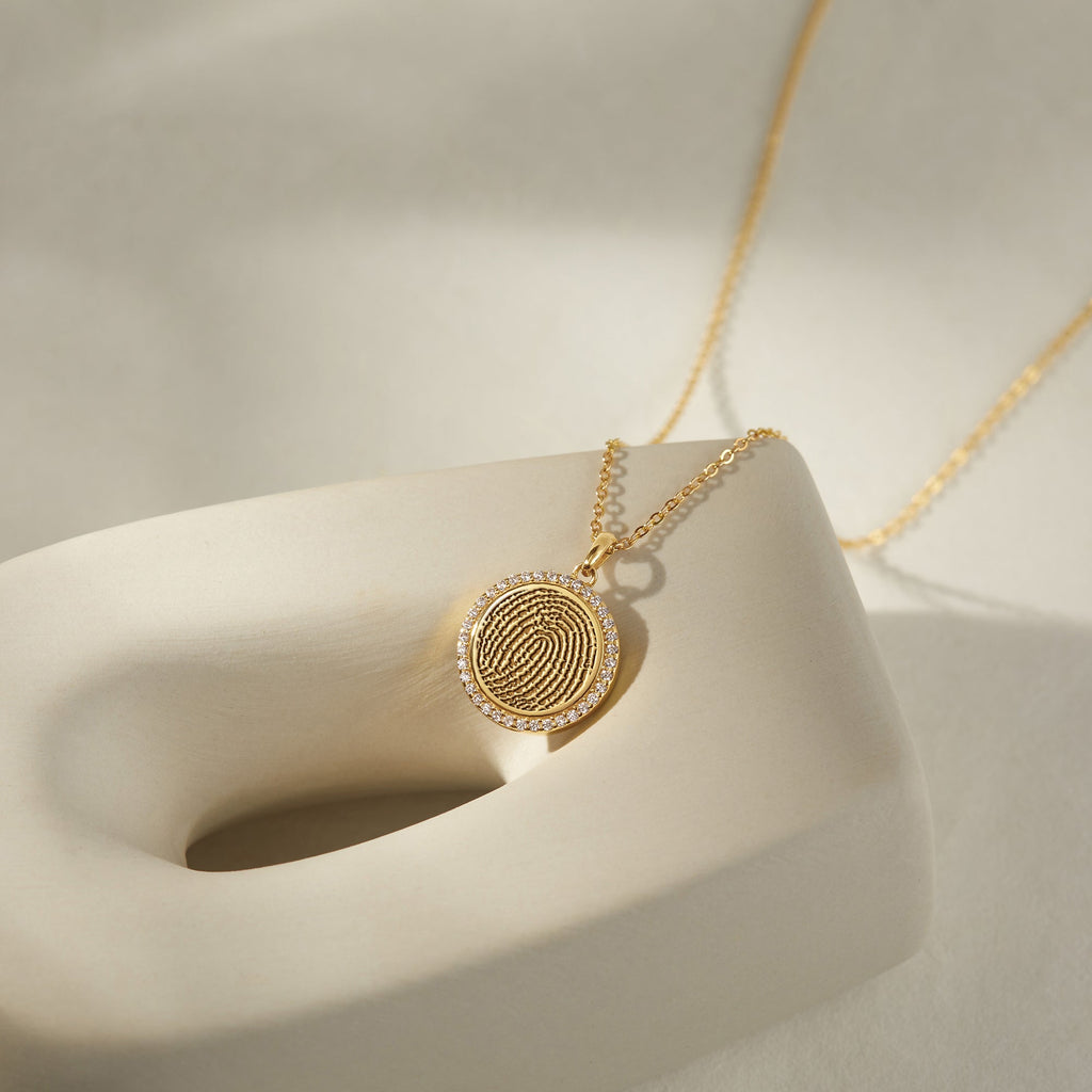 Customized Thumbprint Necklace