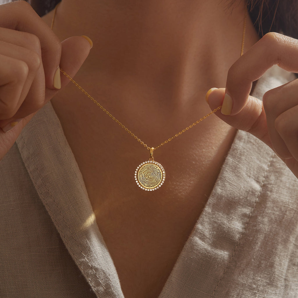 Customized Thumbprint Necklace