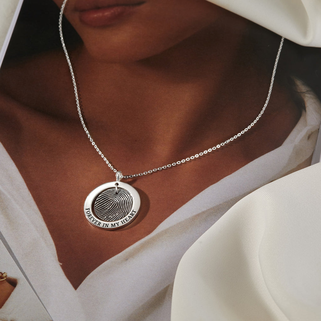 Fingerprint Pendant Necklace