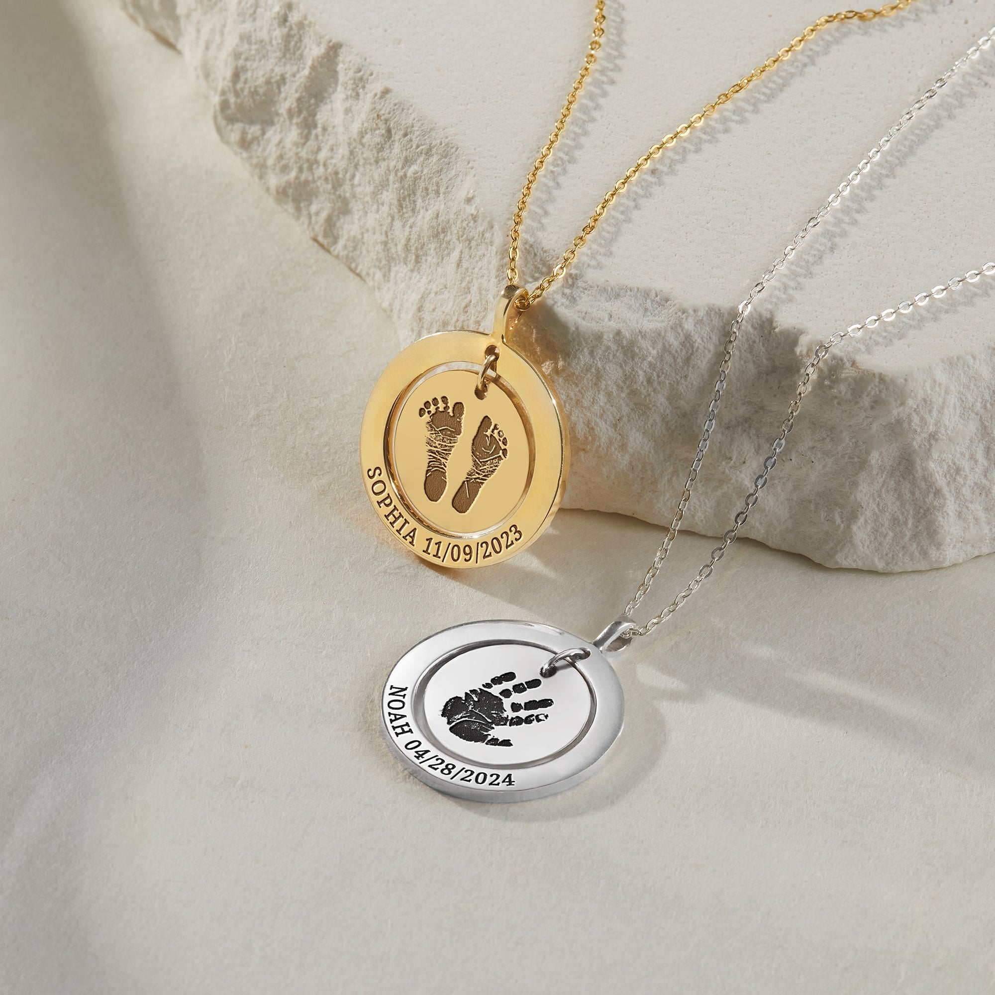 Actual Print Necklace For New Mom