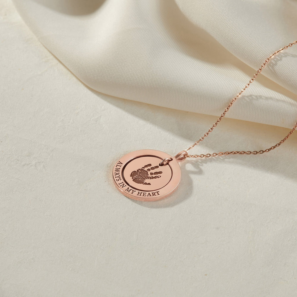 Actual Print Necklace For New Mom
