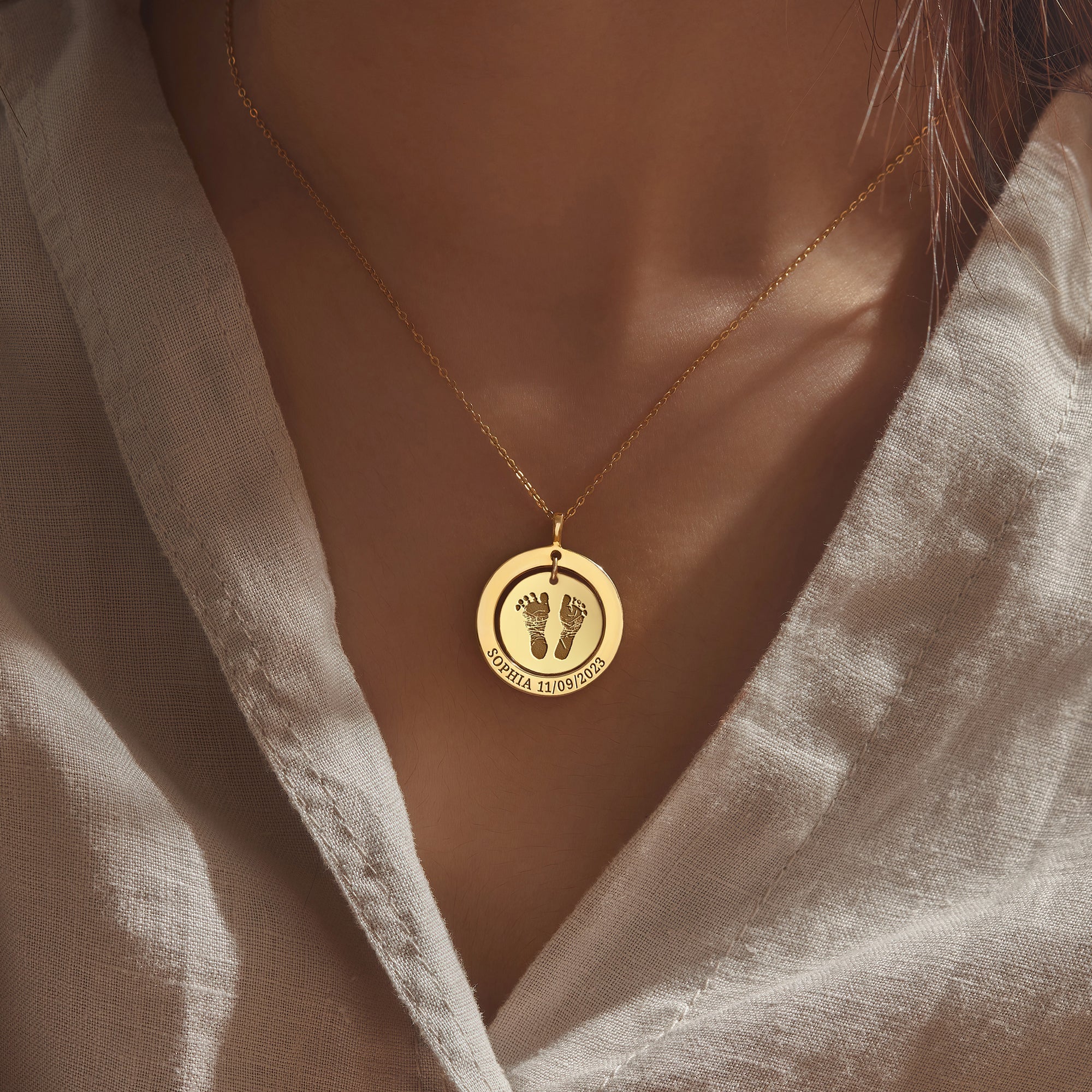 Actual Print Necklace For New Mom