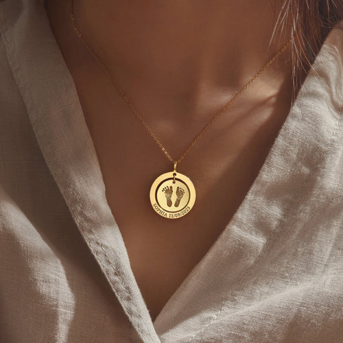 Actual Print Necklace For New Mom