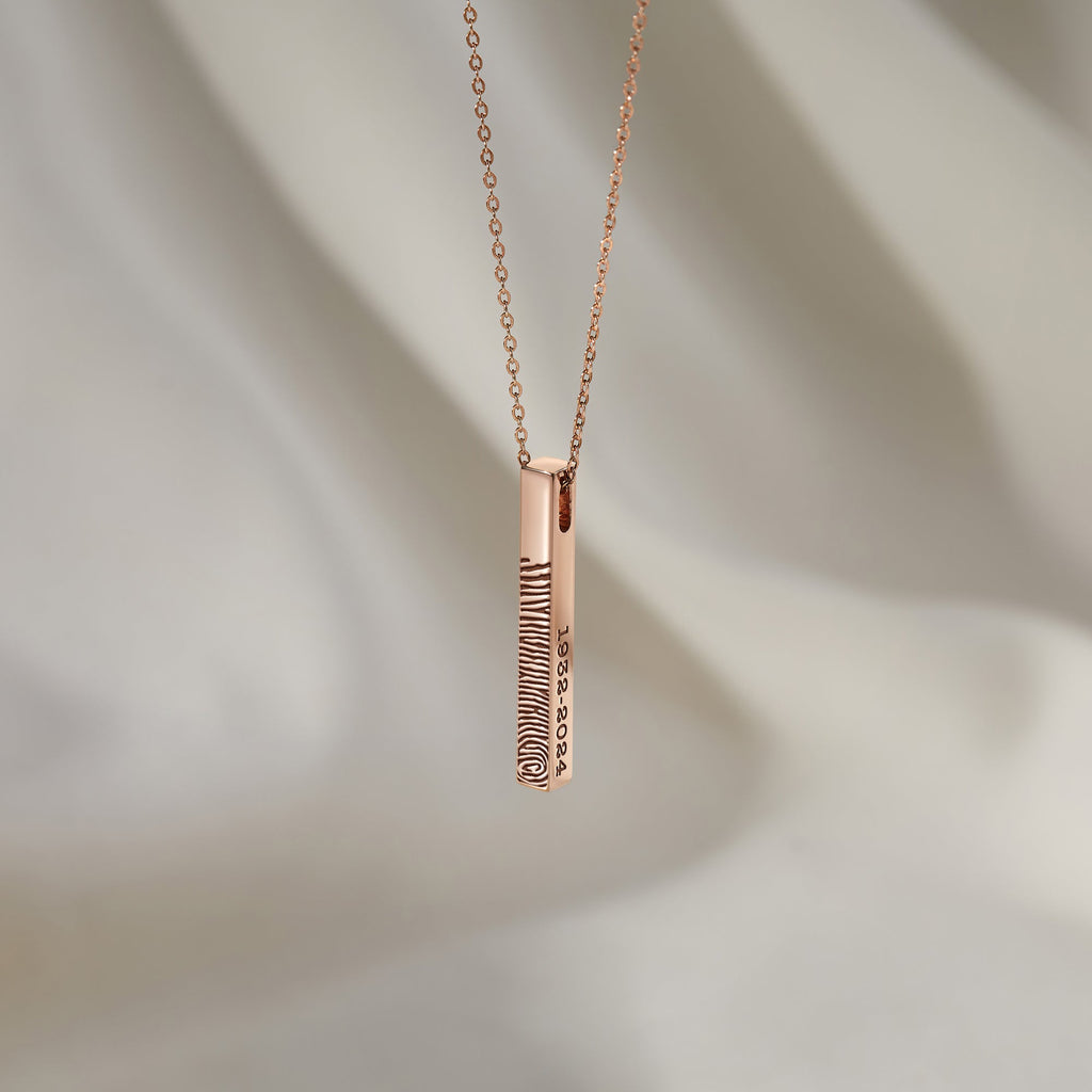 Fingerprint 4 Sided Necklace
