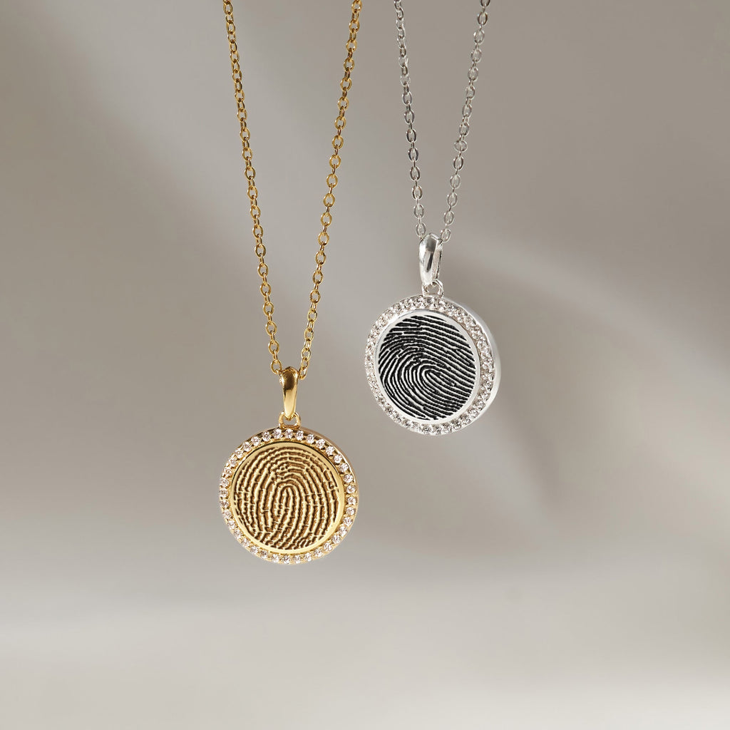 Customized Thumbprint Necklace