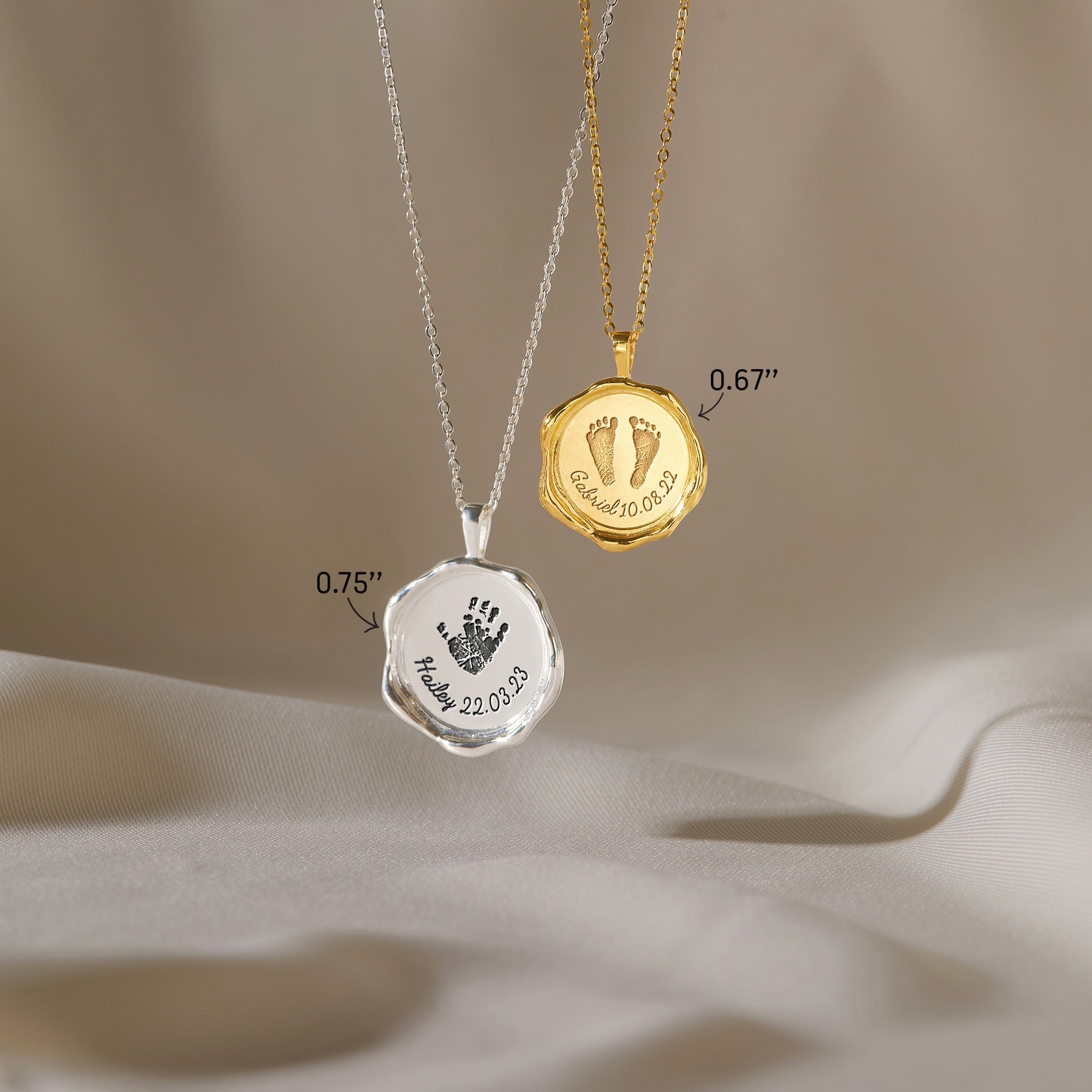 Baby Footprint Necklace