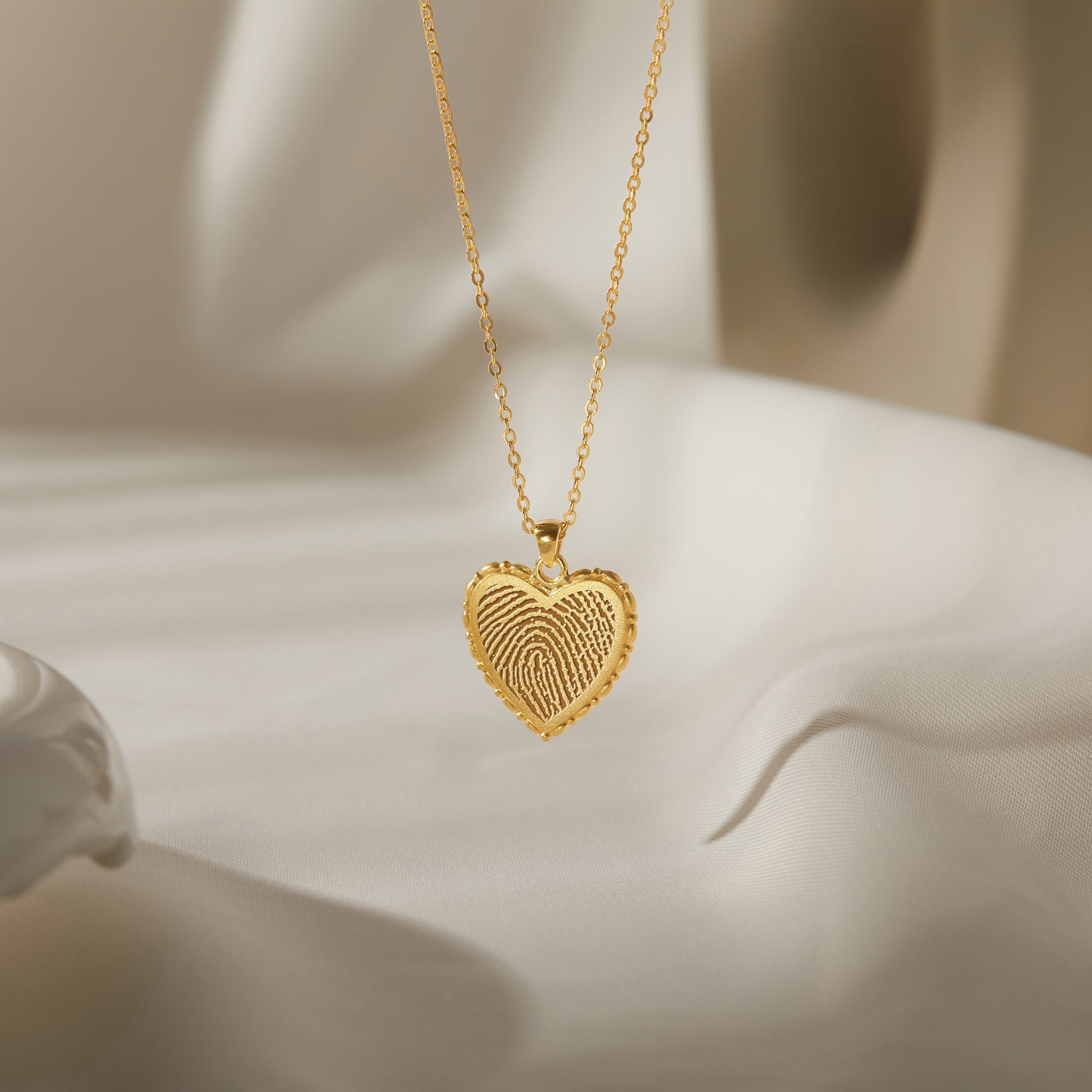 Fingerprint Heart Necklace