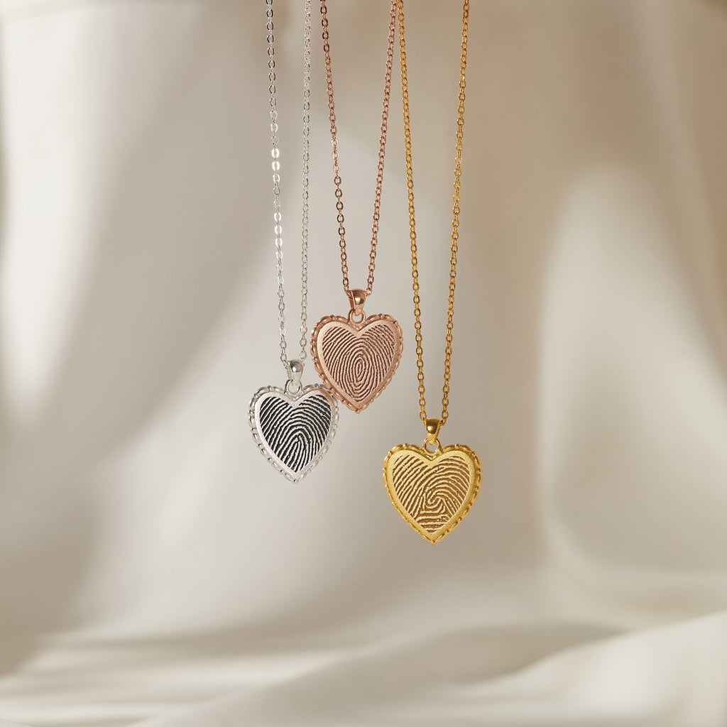 Fingerprint Heart Necklace