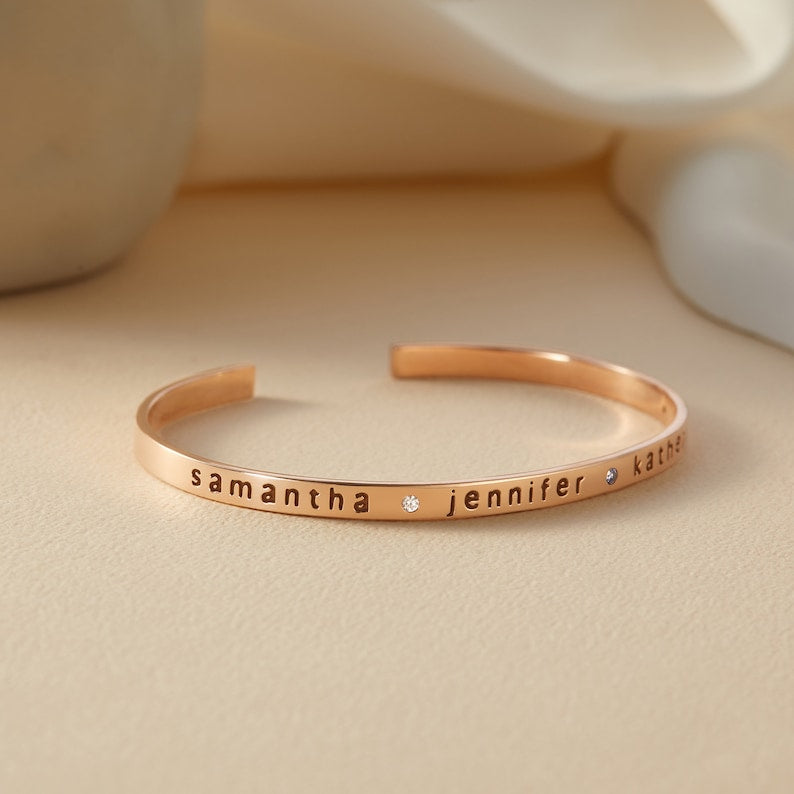 Mom's Bracelet with Kids Names and Birthstones