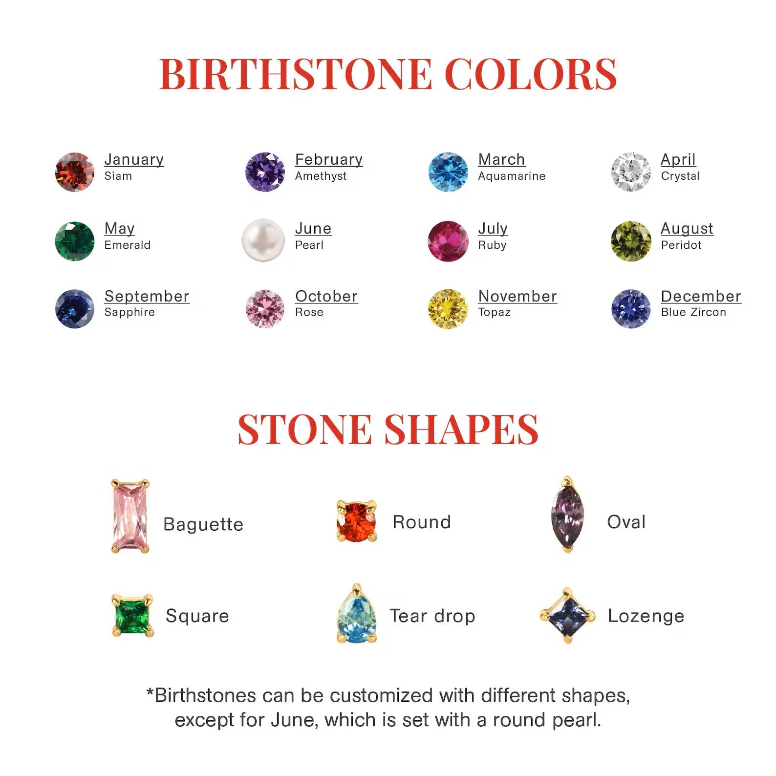 Multiple Birthstone Earrings