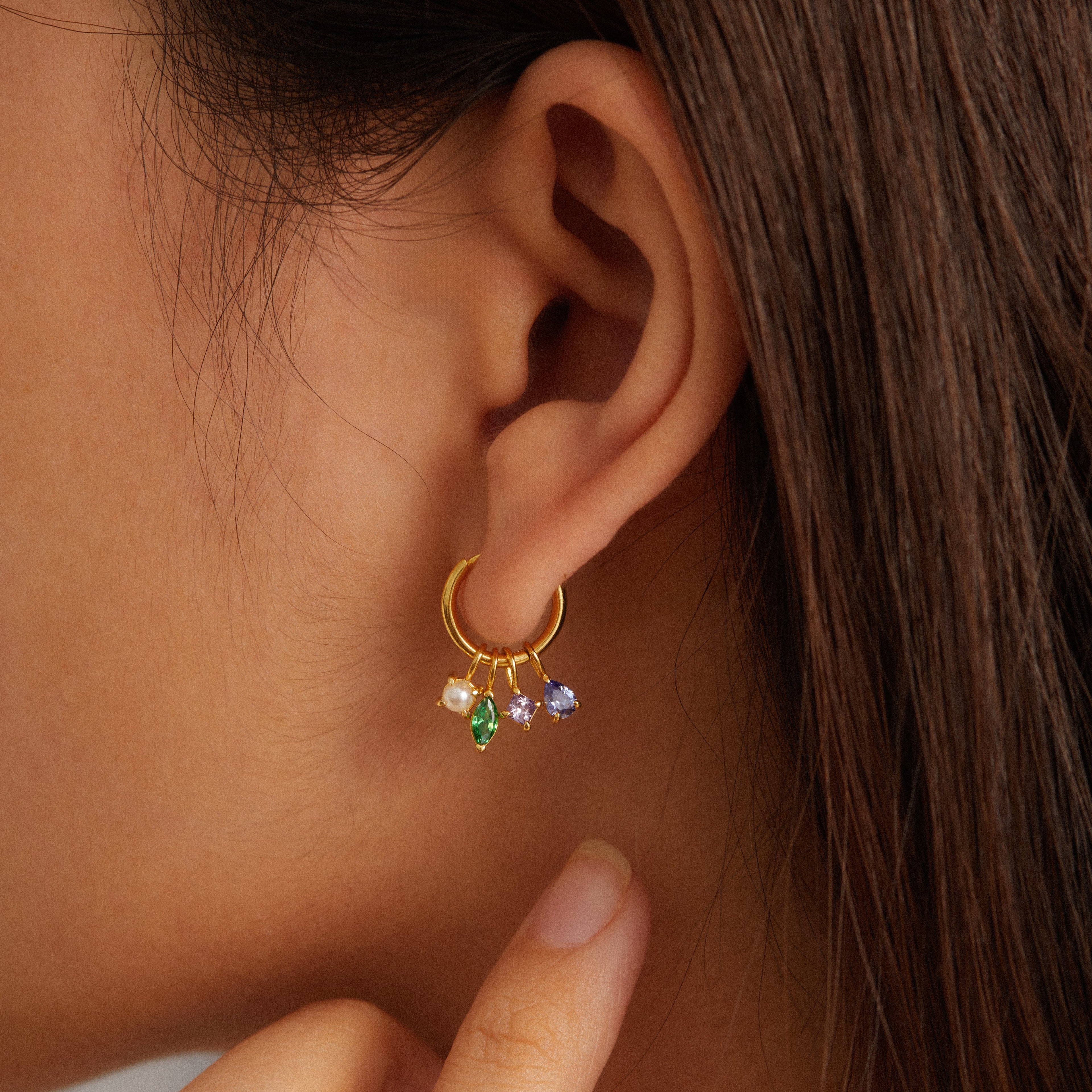 Multiple Birthstone Earrings