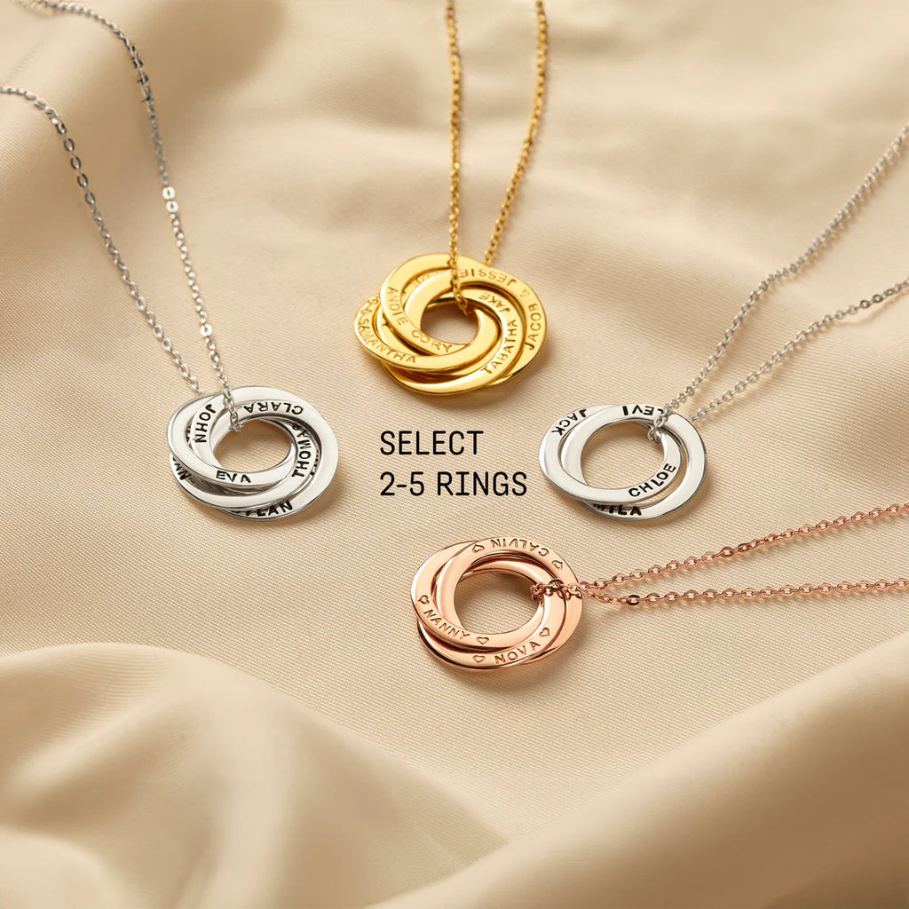 Mother Necklace 5 Rings