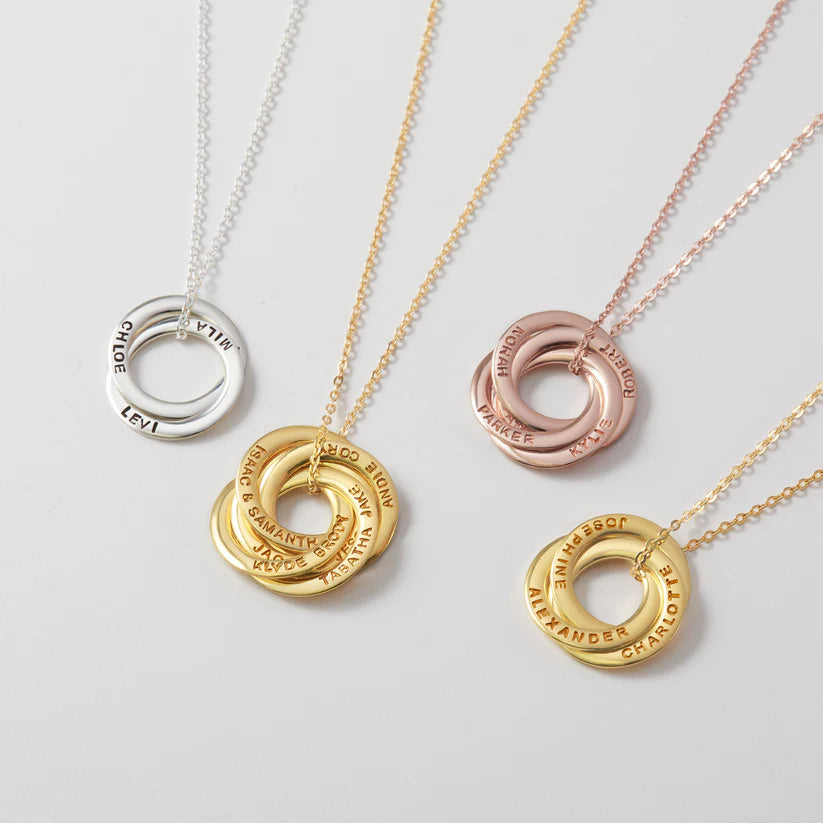 Mother Necklace 5 Rings