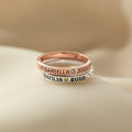 Kids Names Ring With Birthstones