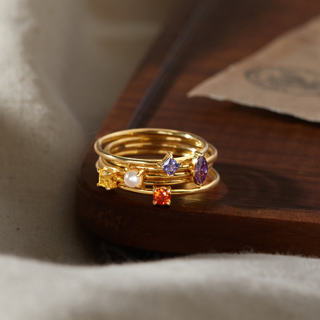 Stackable Birthstone Ring