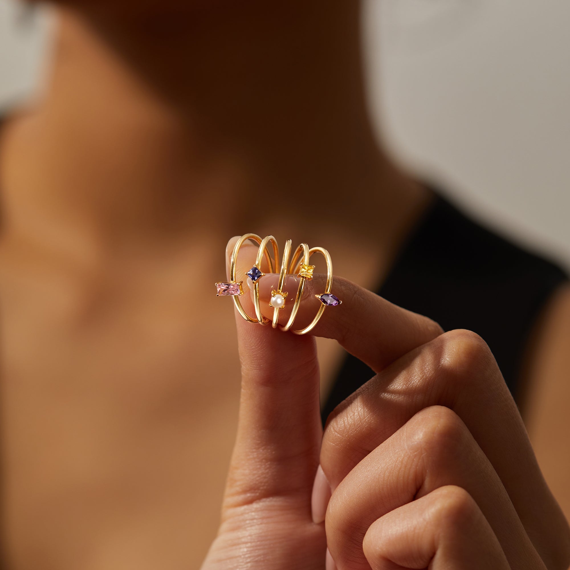 Stackable Birthstone Ring