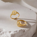 Birth Flower Ring For Women