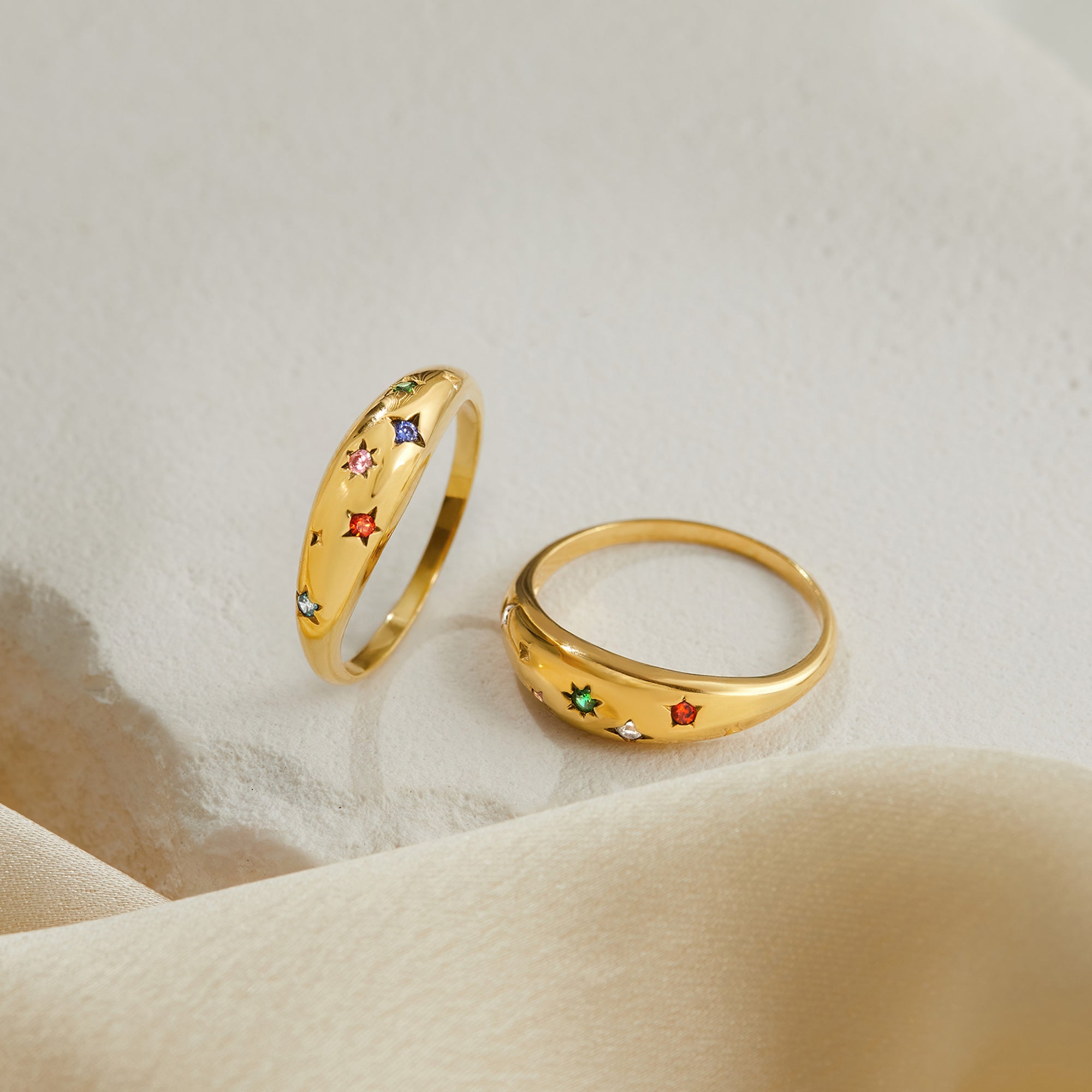 Custom Multiple Birthstone Ring
