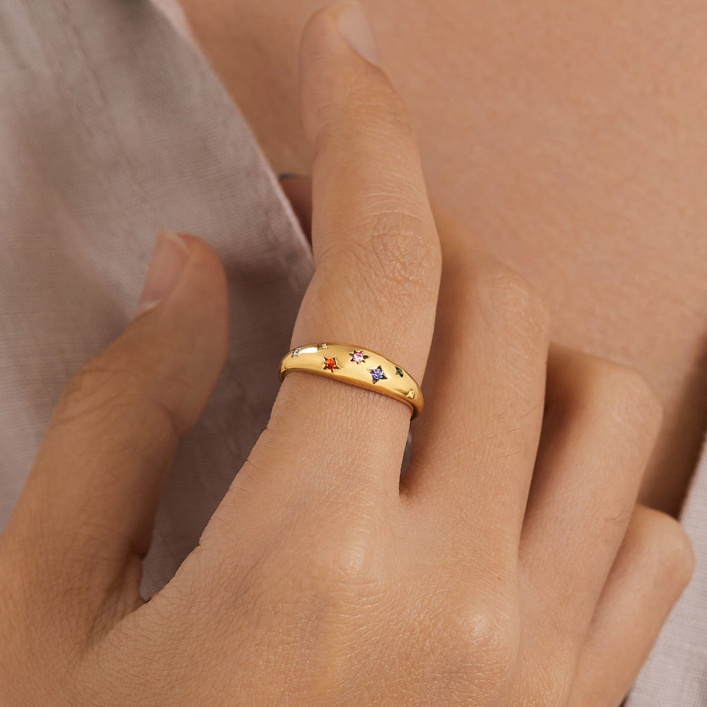 Custom Multiple Birthstone Ring