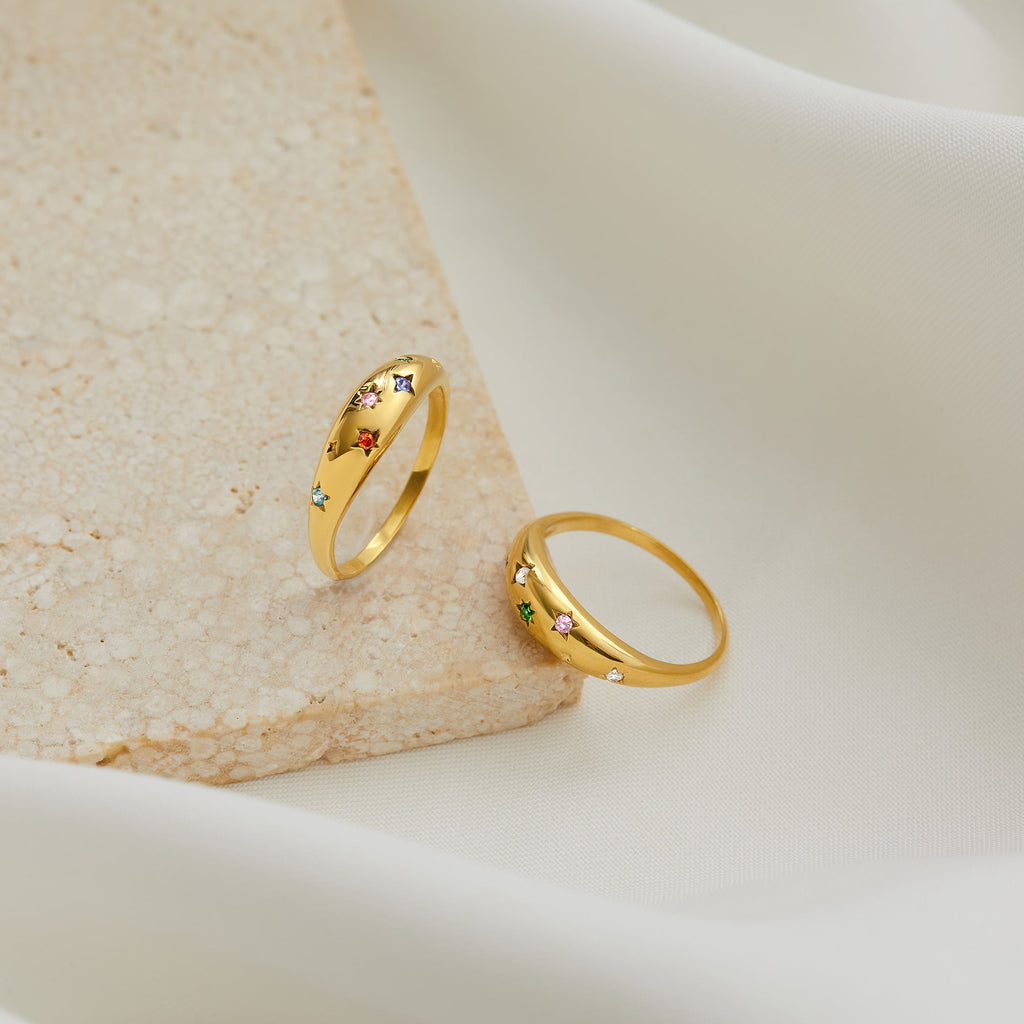 Custom Multiple Birthstone Ring