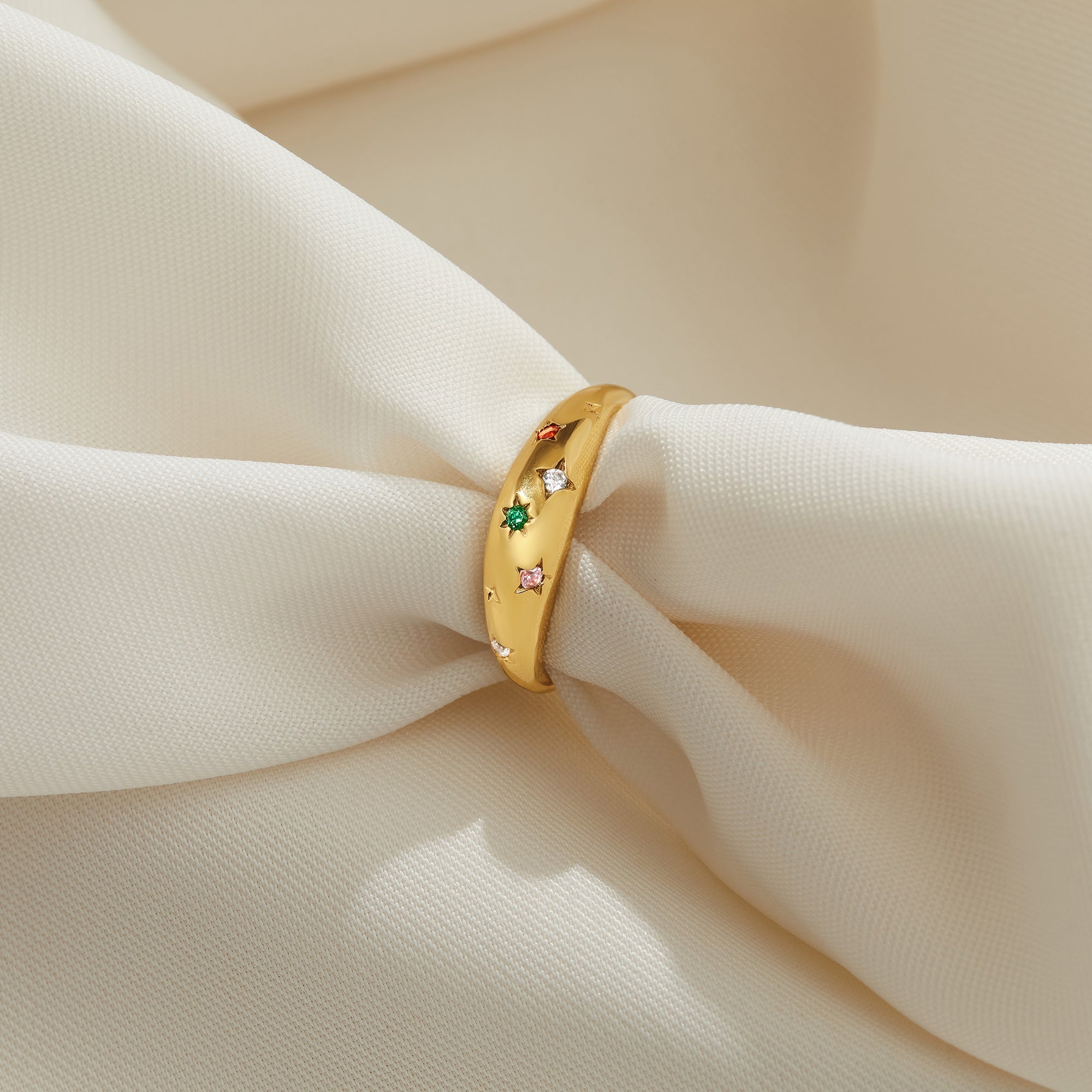 Custom Multiple Birthstone Ring