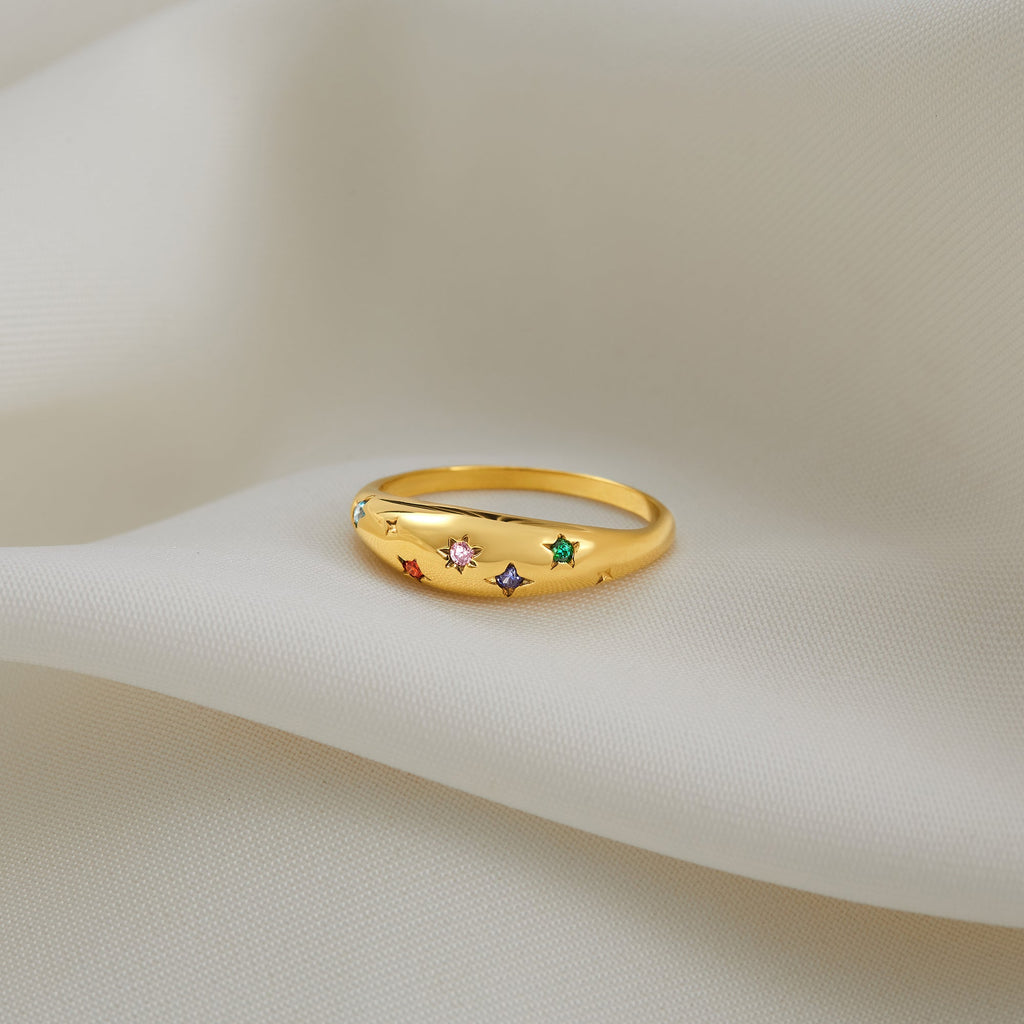 Custom Multiple Birthstone Ring
