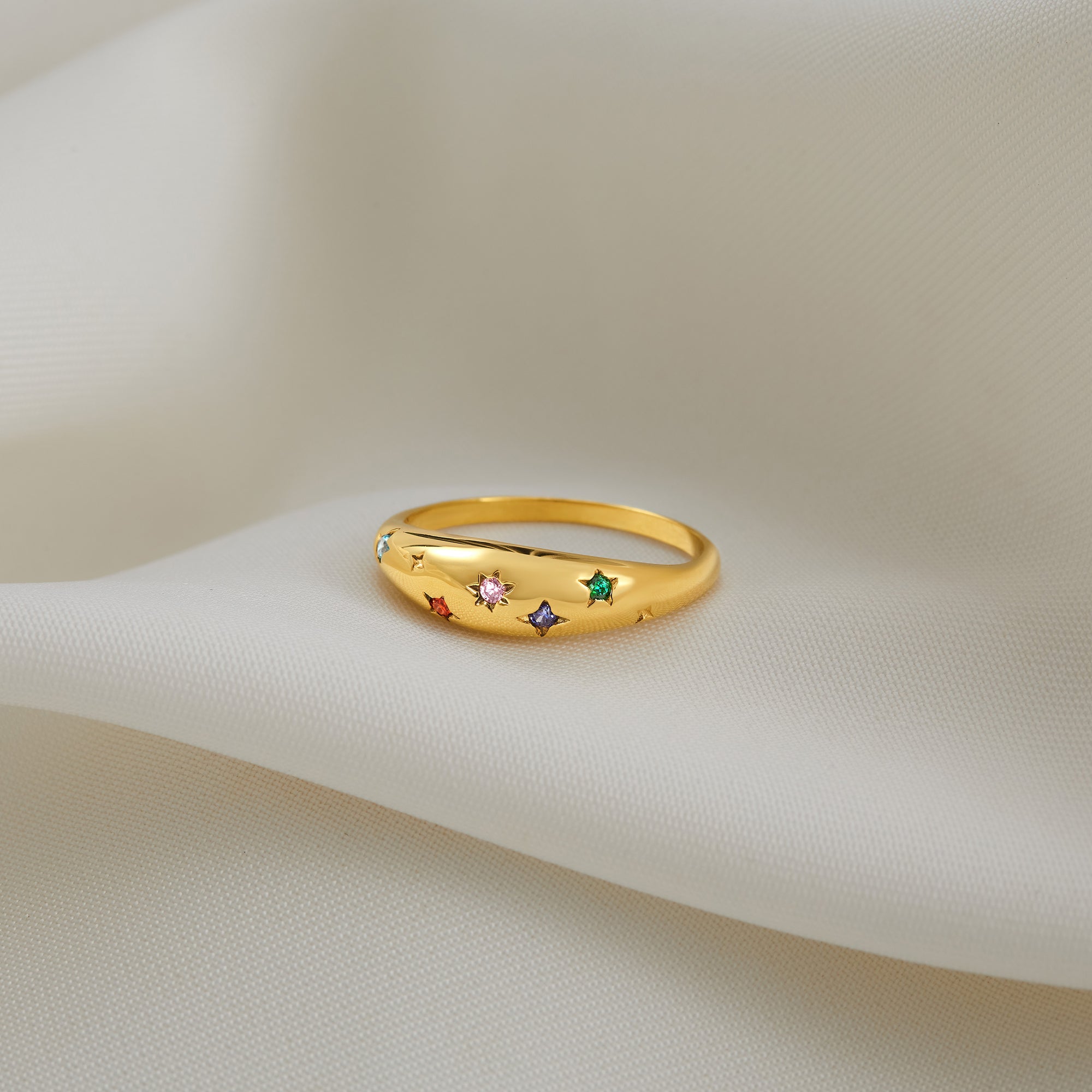 Custom Multiple Birthstone Ring
