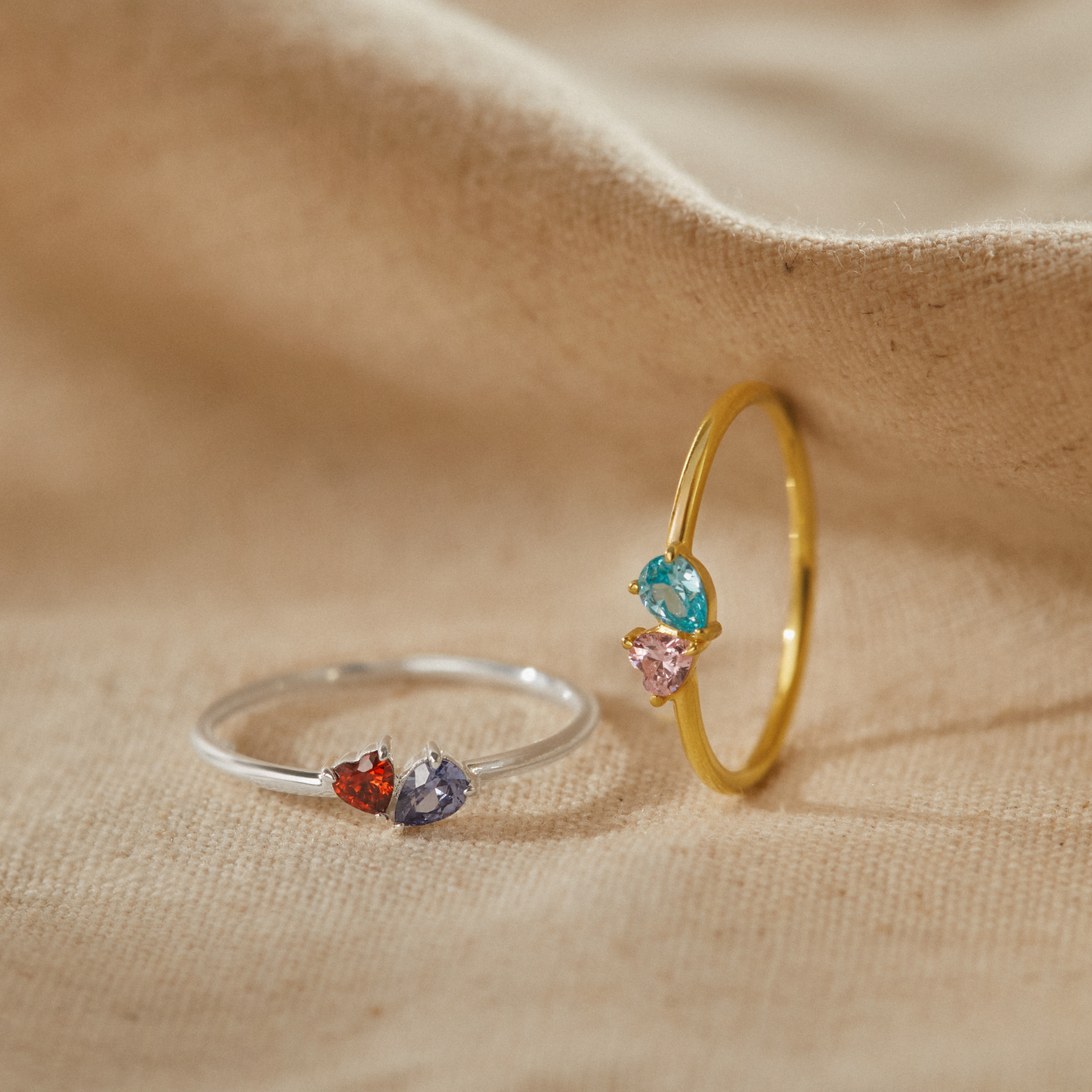 Two Birthstone Ring