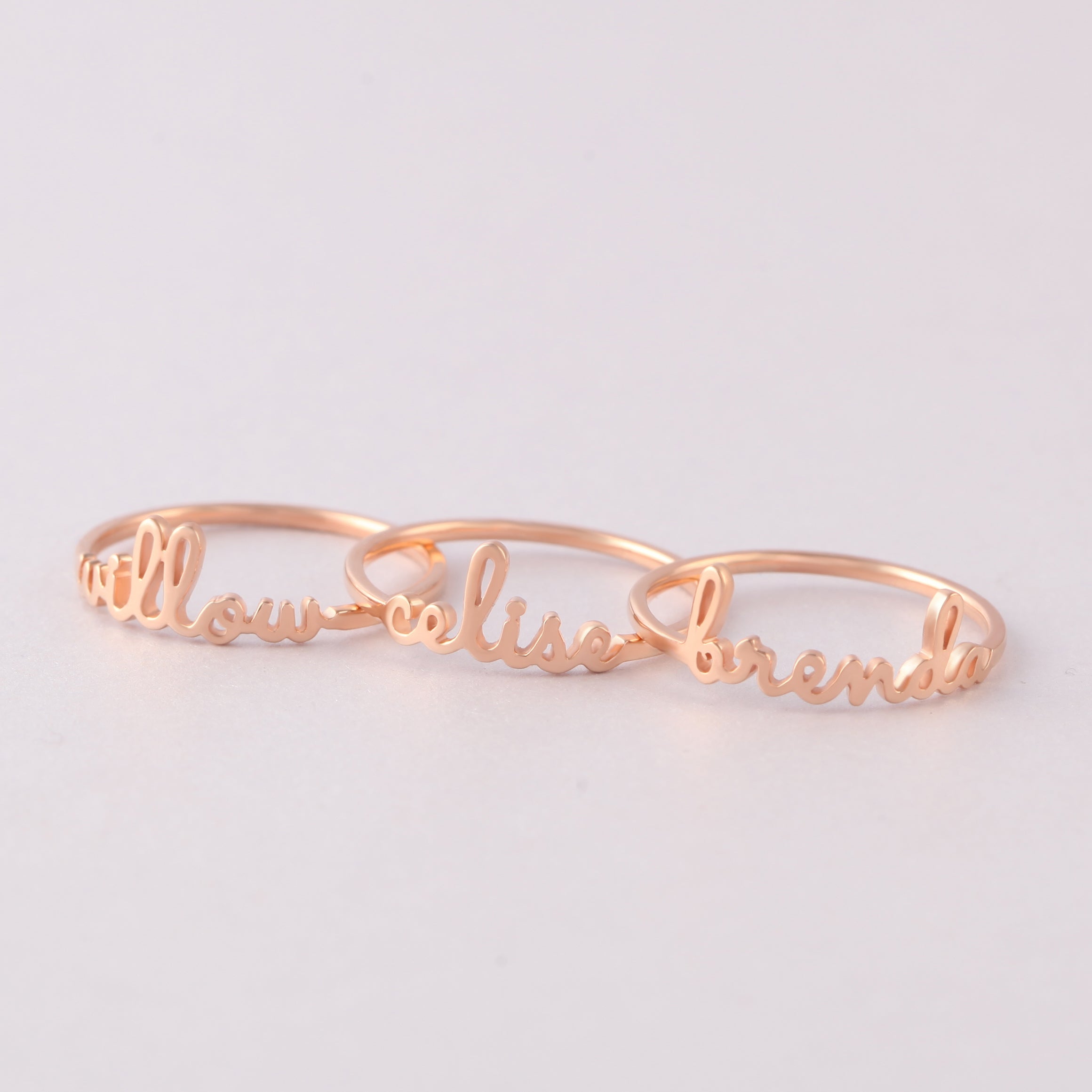 Stacking Name Rings