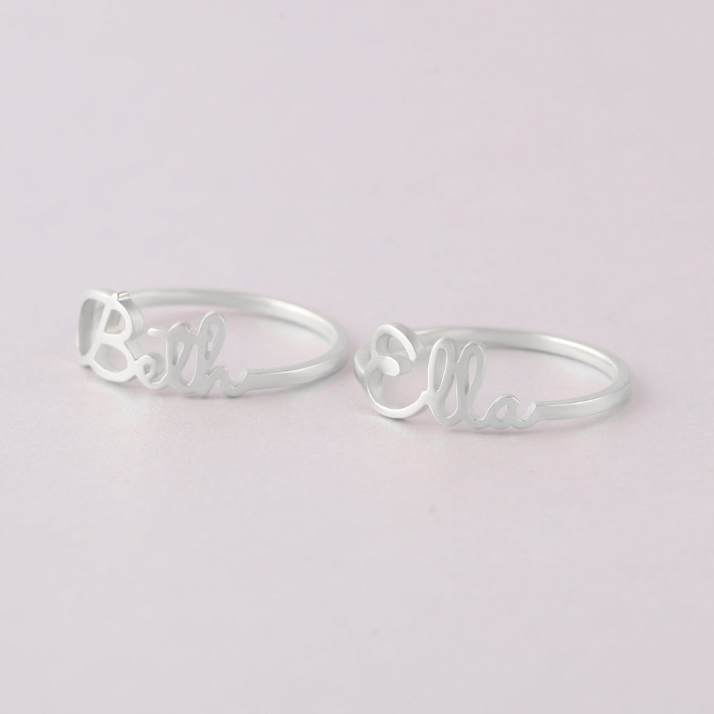 Stacking Name Rings