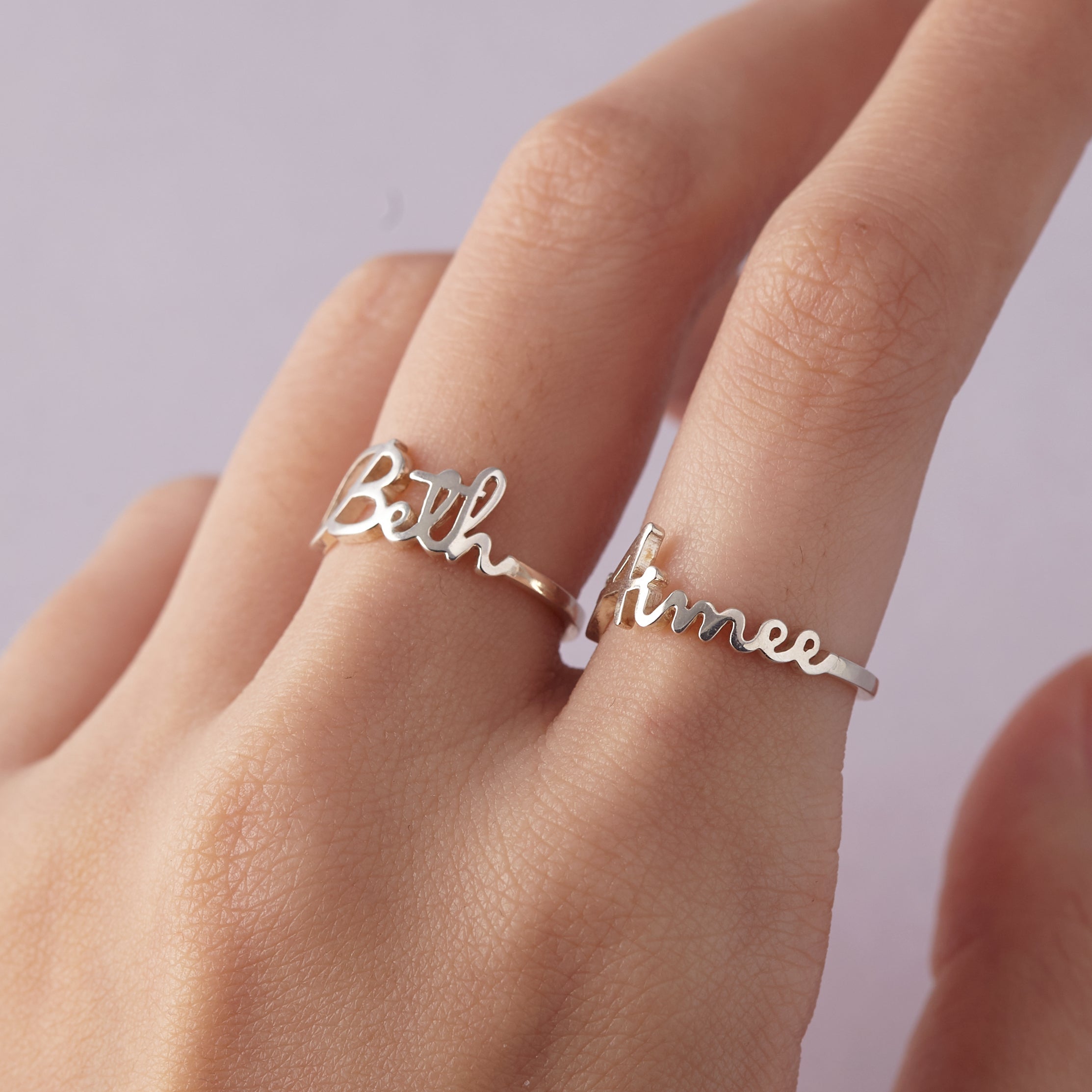 Stacking Name Rings
