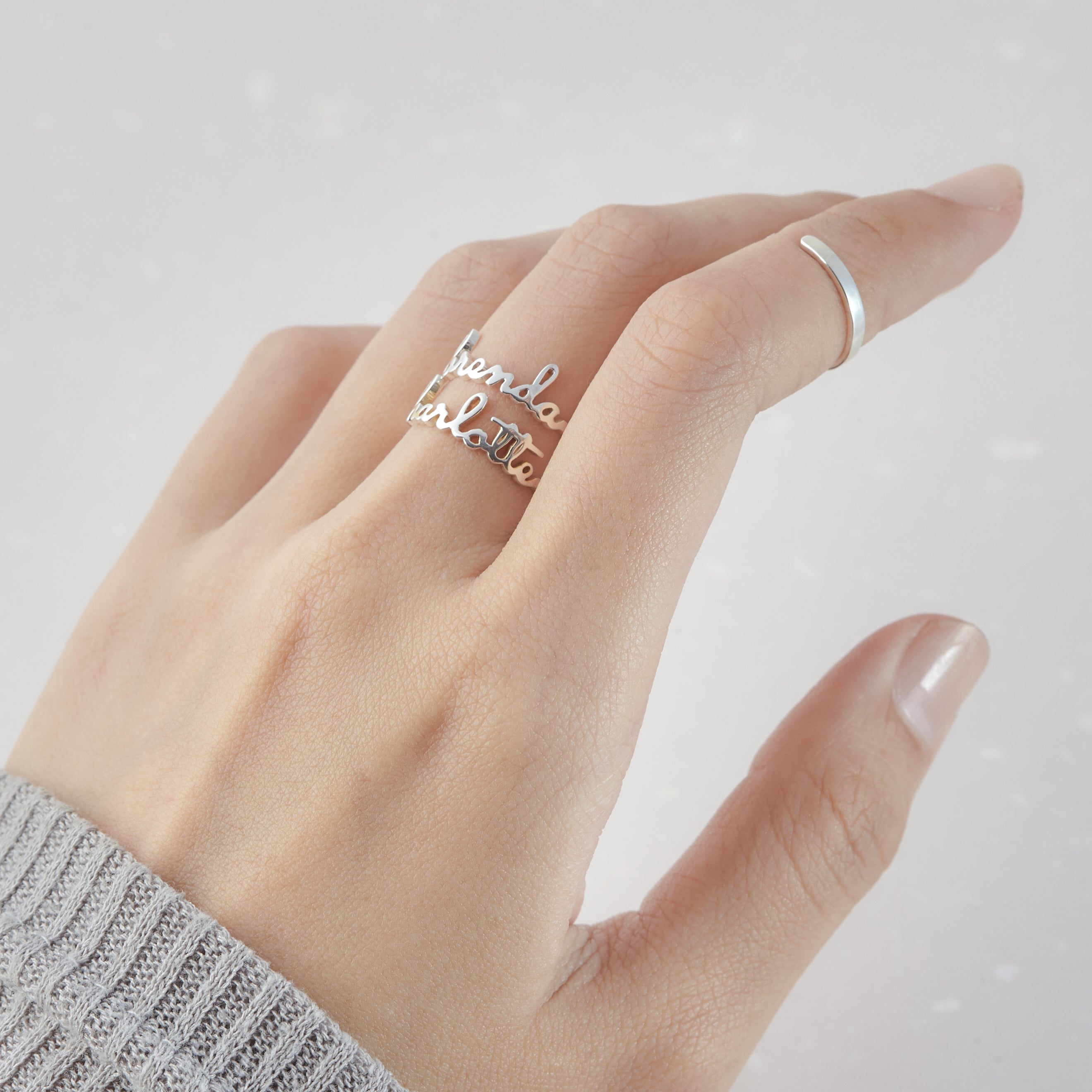 Stacking Name Rings