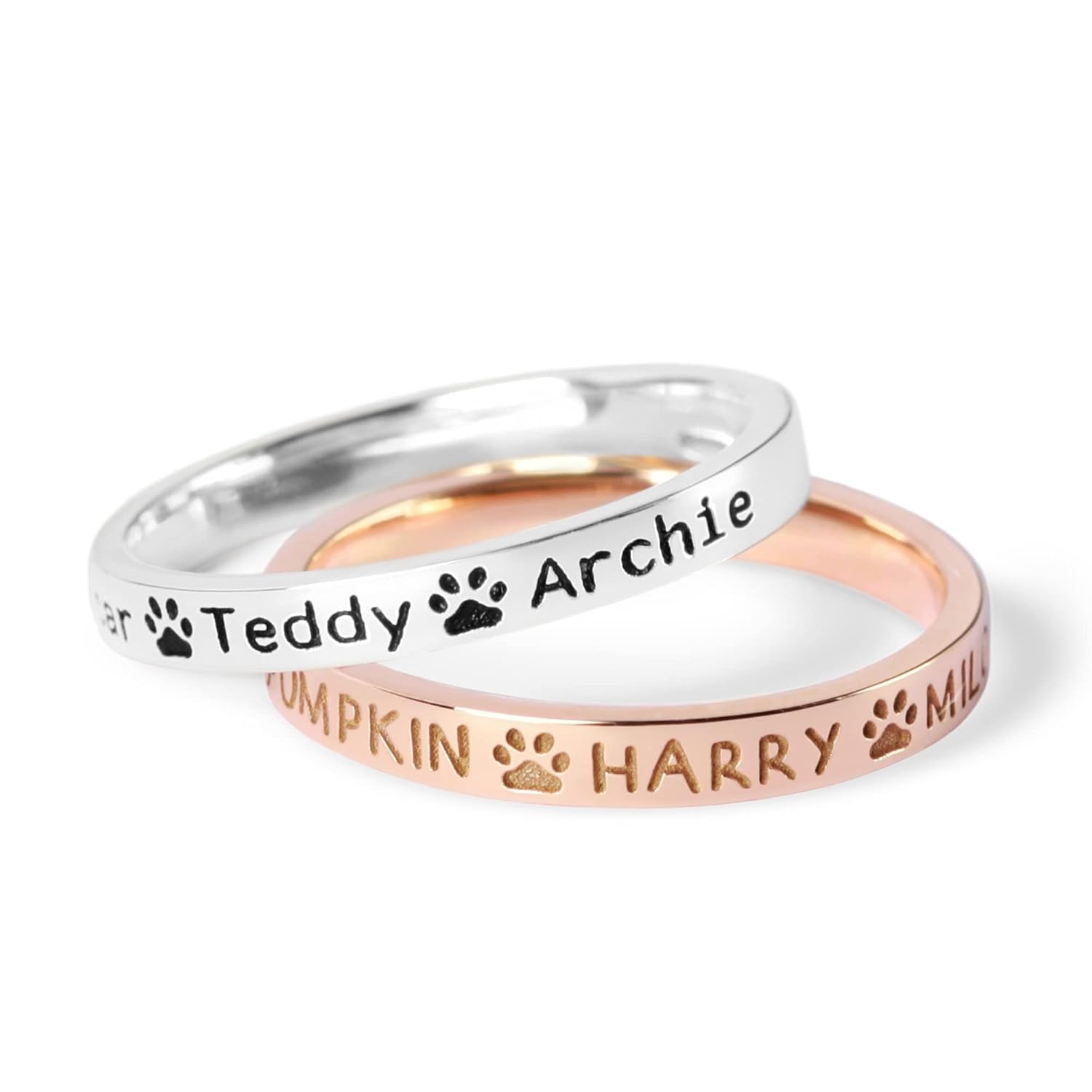 Custom Ring With Pets' Names