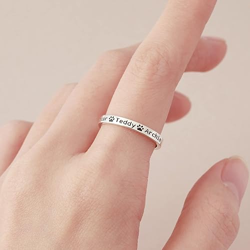 Custom Ring With Pets' Names