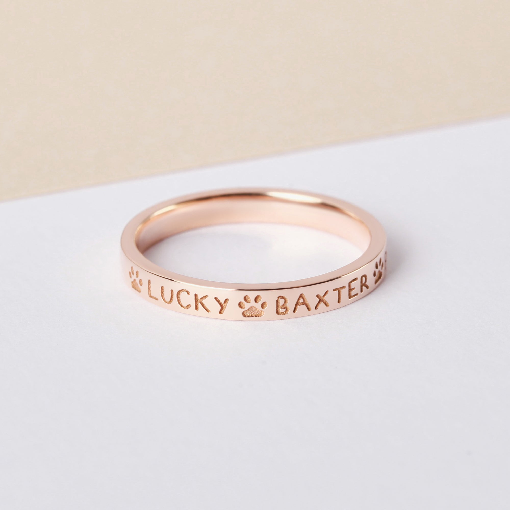 Custom Ring With Pets' Names