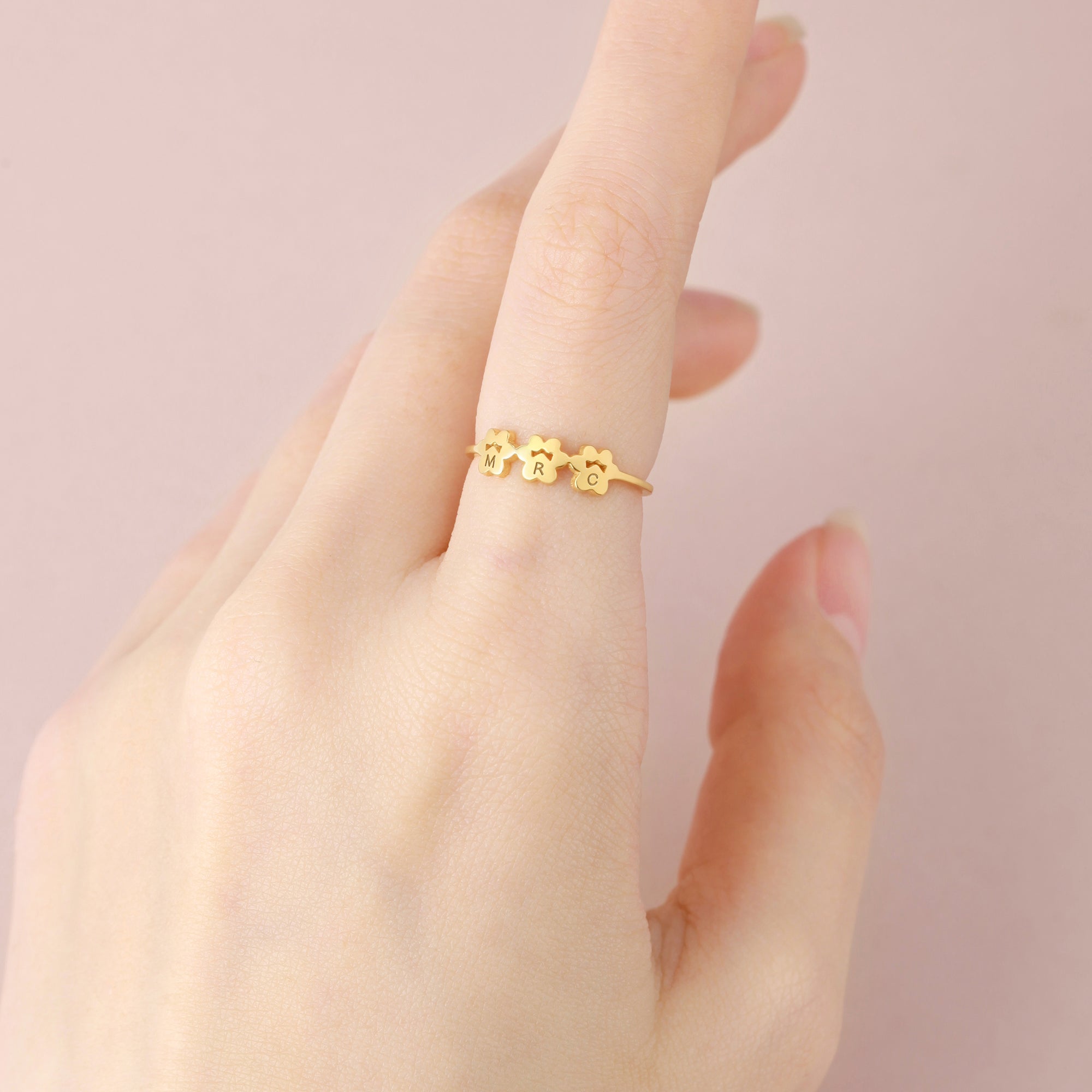 Pet Paw Print Ring