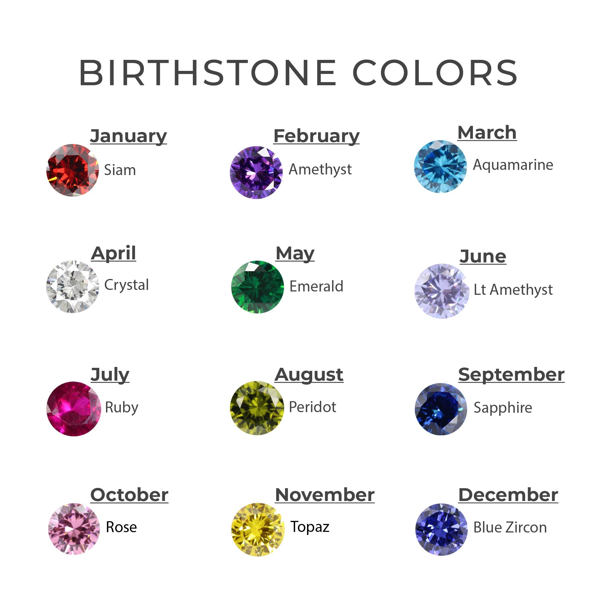 Heart Birthstone Earrings